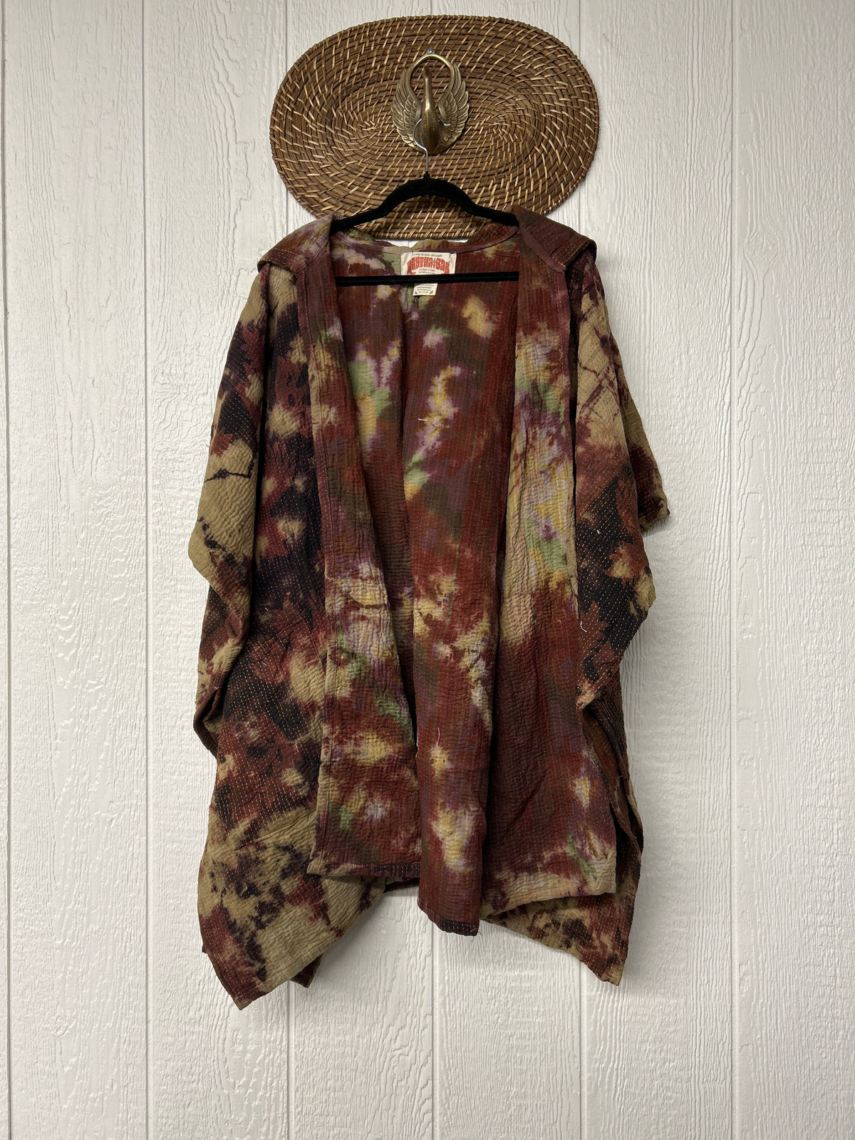 Aura Edit Fine Kantha Wanderlust Poncho 1026 012