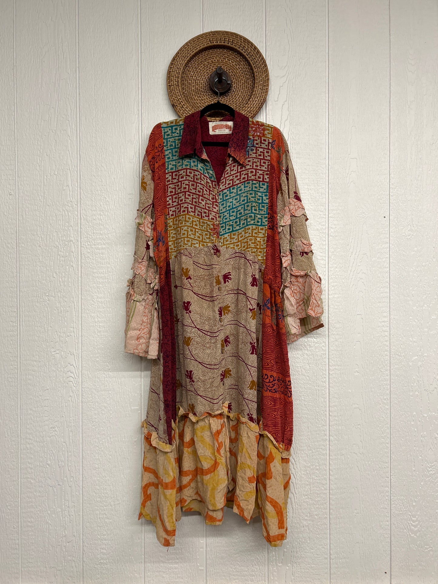 Crepe Sari Rhiannon Duster Dress 0226 184