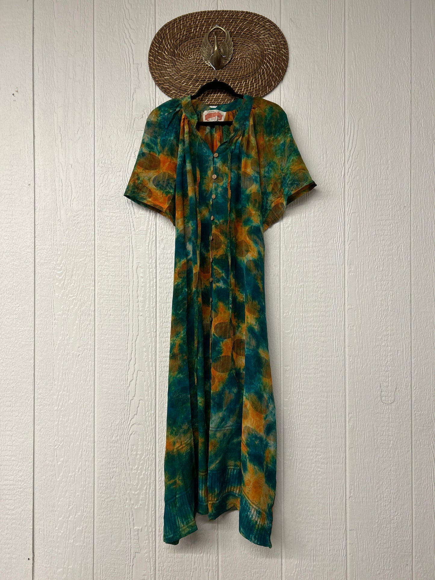 Crepe Sari Summer Woodstock Duster 0626 183