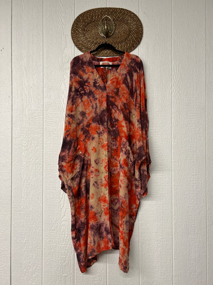 Crepe Sari Gaia Duster Dress 0426 209