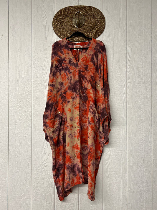 Crepe Sari Gaia Duster Dress 0426 209