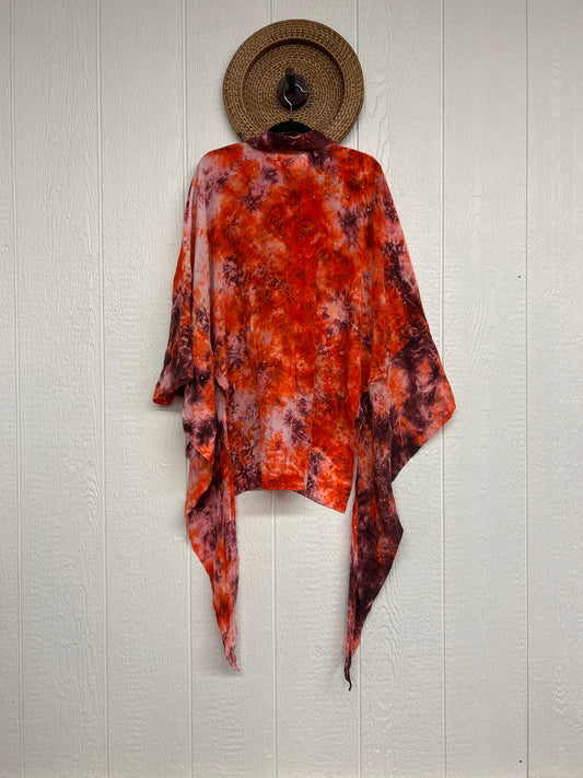 Crepe Sari Summer Nirvana Button Down 0626 134