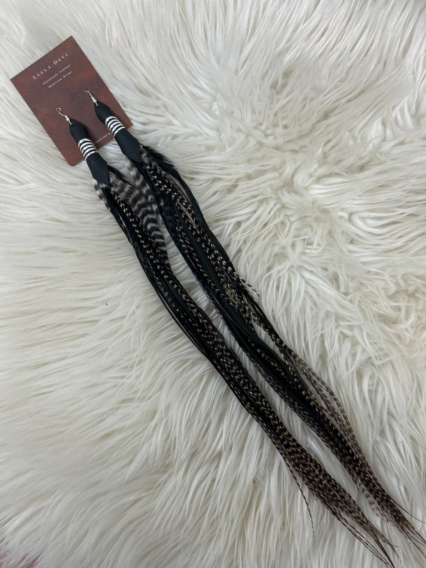 Feather Earrings - Long - 005