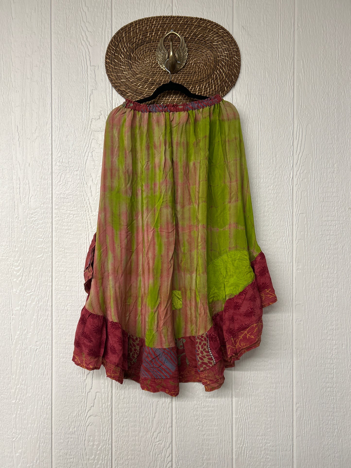 Crepe Wild Rose Skirt 1025 099