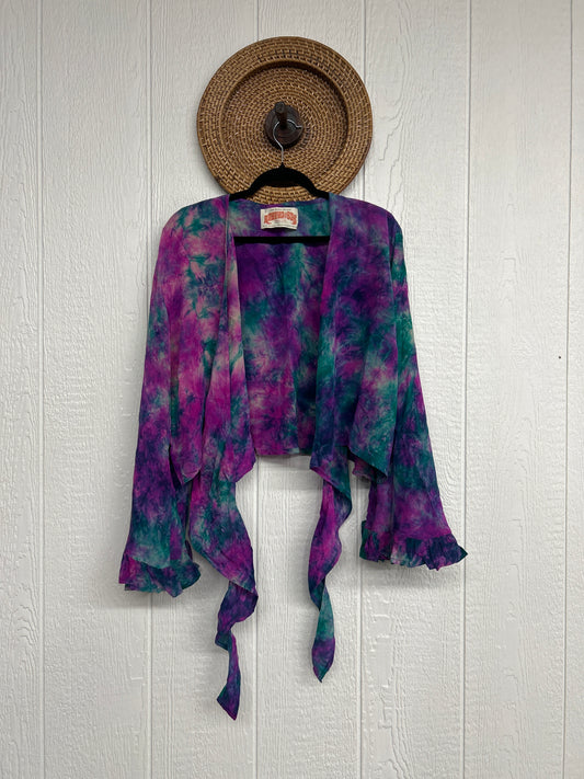 Crepe Sari Zeppelin Crop Shrug 0426 236