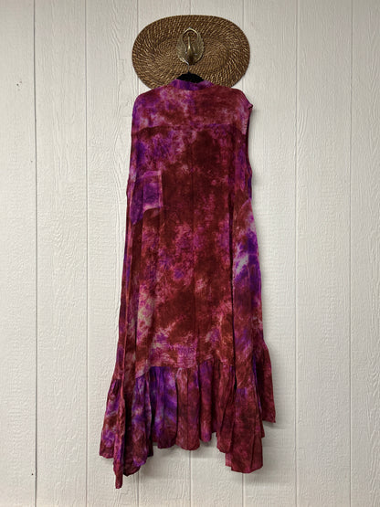 Crepe Sari Summer Dahlia Duster 0726 055