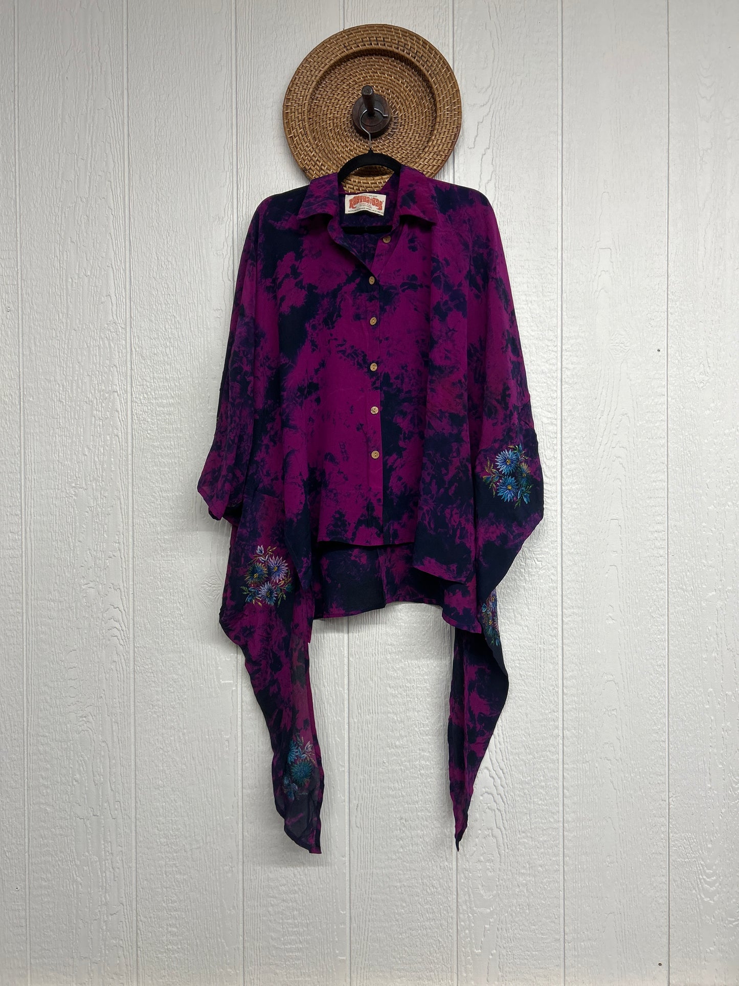 Crepe Sari Summer Nirvana Button Down 0626 270