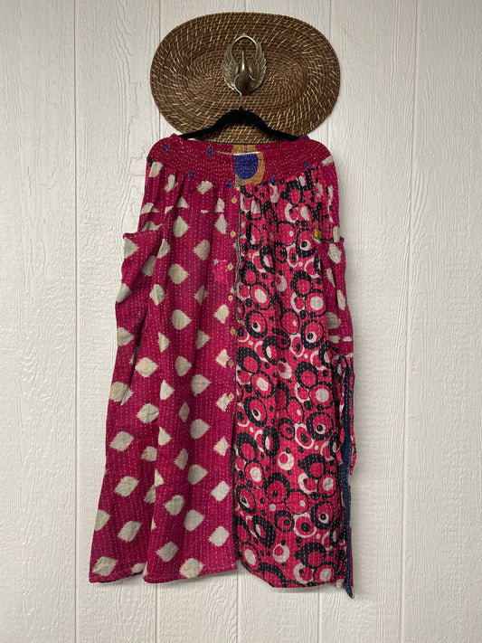 Pareo Kantha Butterfly Cargo Skirt 0426 115