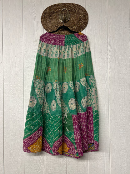 Pareo Kantha Lotus Maxi Skirt 0826 161