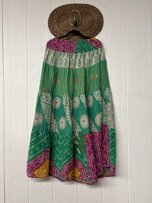 Pareo Kantha Lotus Maxi Skirt 0826 161