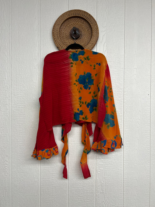 Crepe Sari Zeppelin Crop Shrug 0426 268