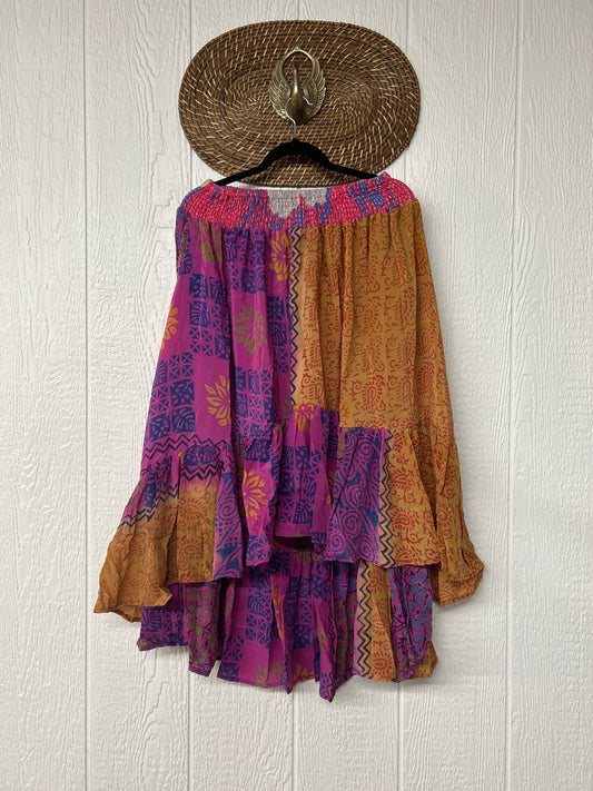 Crepe Sari Dahlia Skirt 1026 100