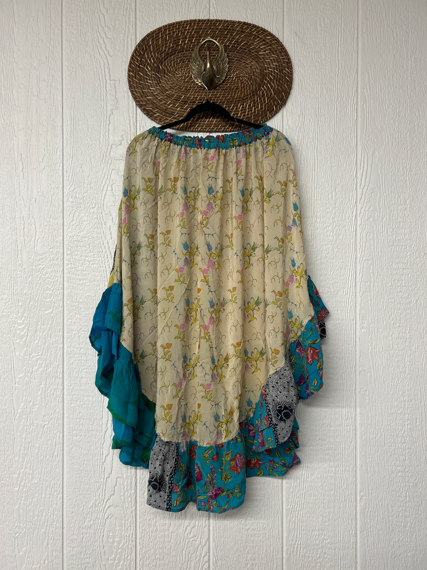 Crepe Wild Rose Skirt 1025 019