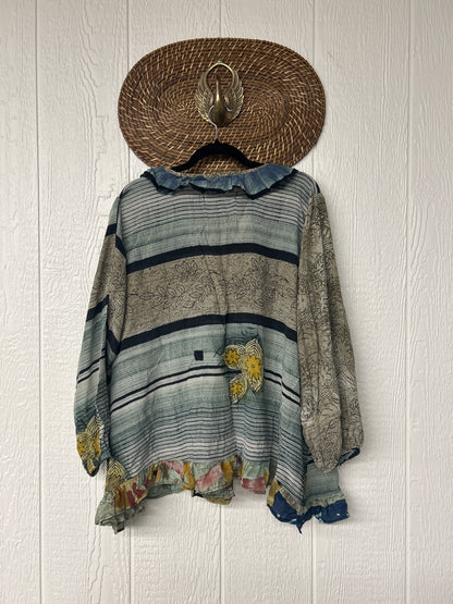 Crepe Sari Ruffle Daisy Blouse 0226 274