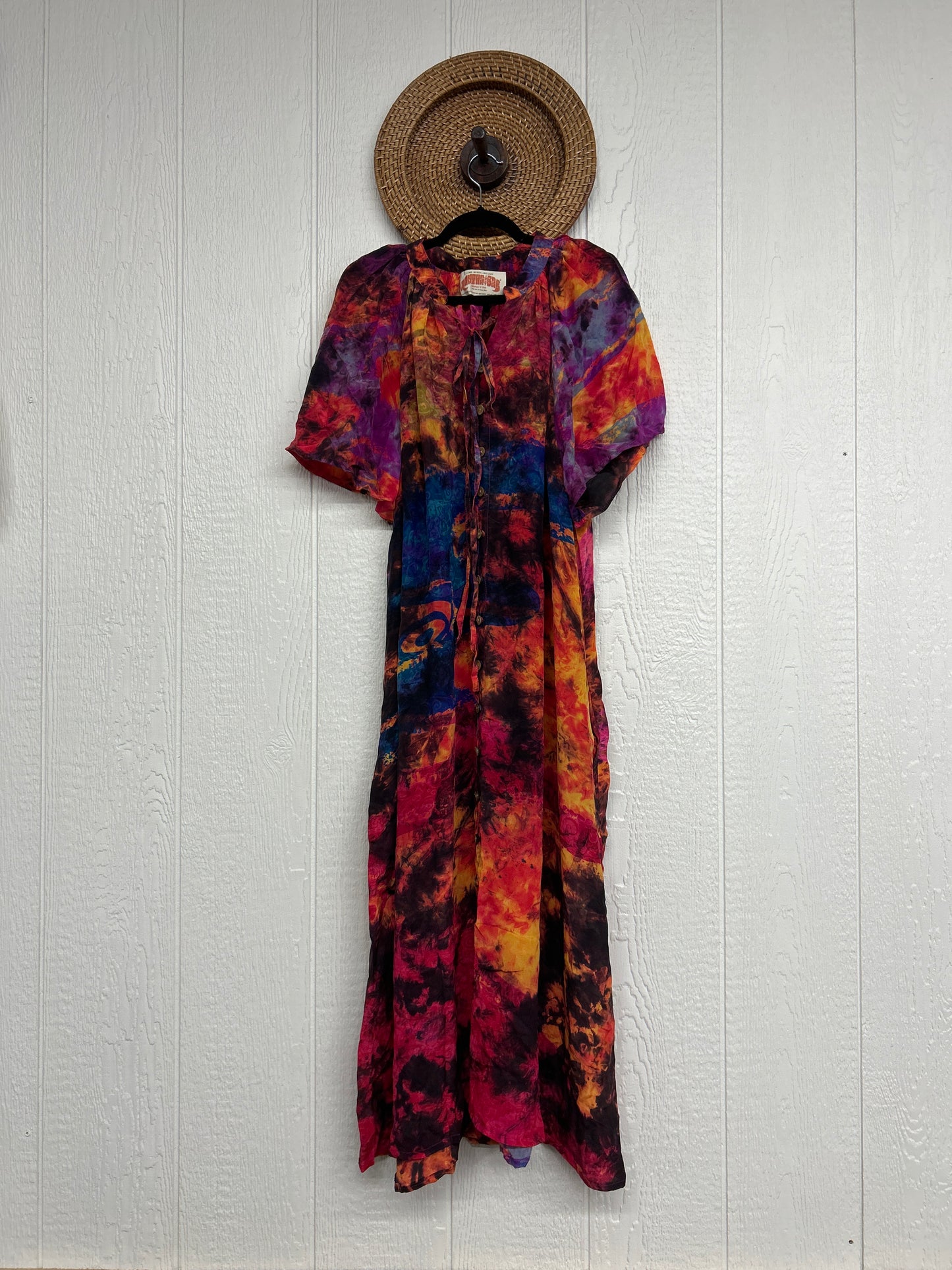RETAIL Crepe Sari Summer Woodstock Duster 0626 034