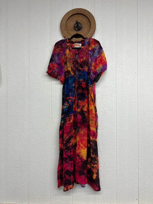 RETAIL Crepe Sari Summer Woodstock Duster 0626 034