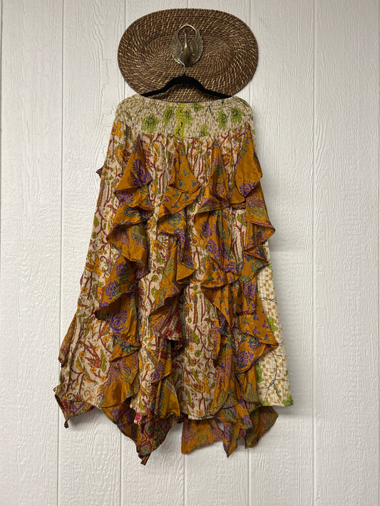 Pareo Kantha Willow Maxi Skirt 0826 186