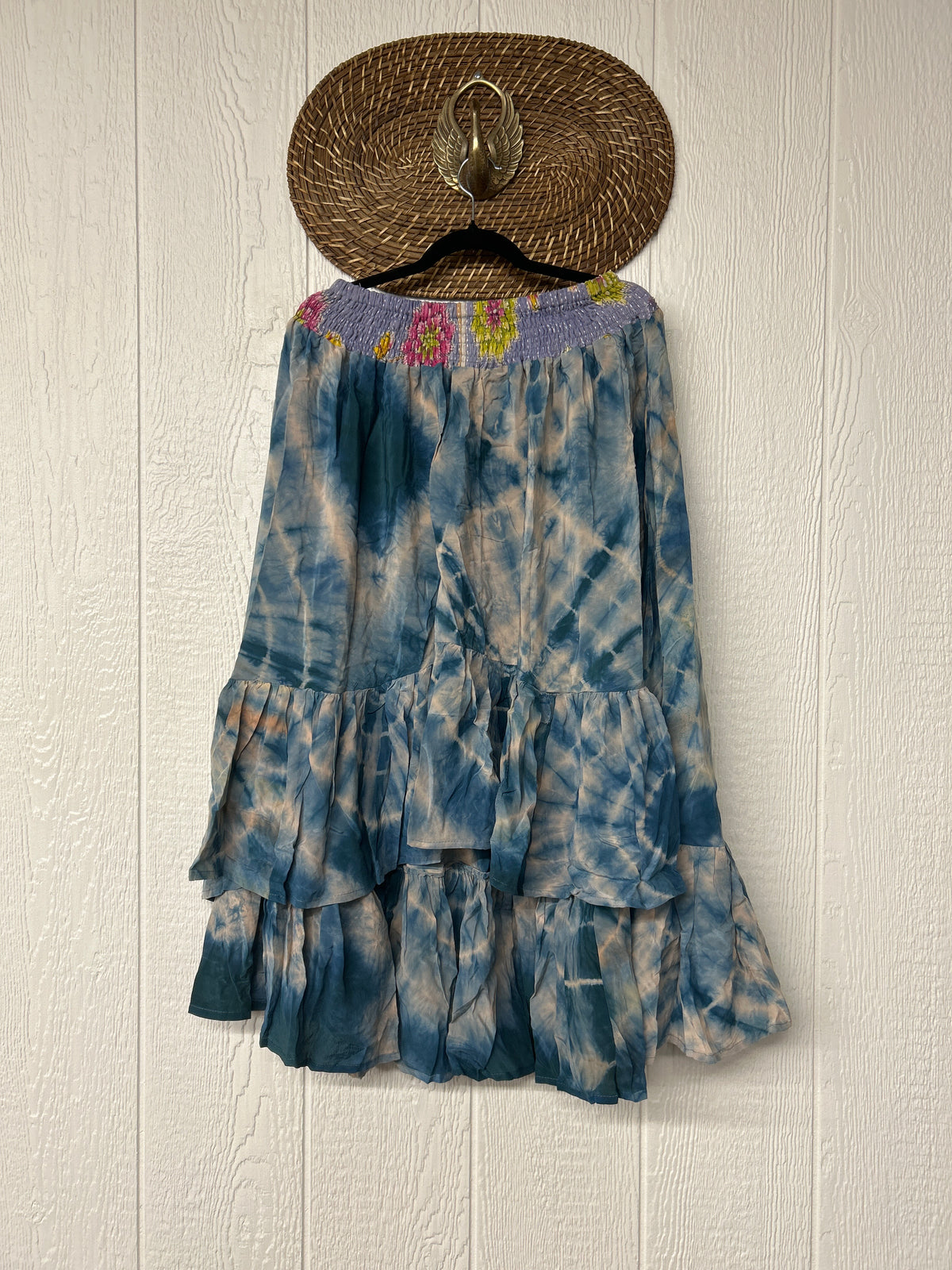 Crepe Sari Dahlia Skirt 1026 036