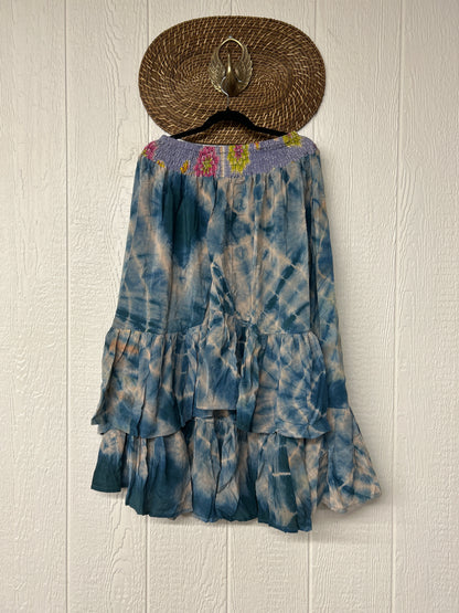 Crepe Sari Dahlia Skirt 1026 036