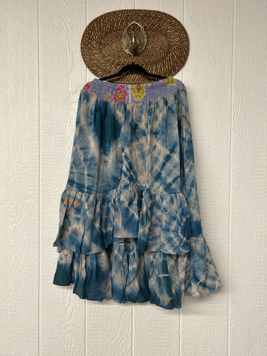 Crepe Sari Dahlia Skirt 1026 036