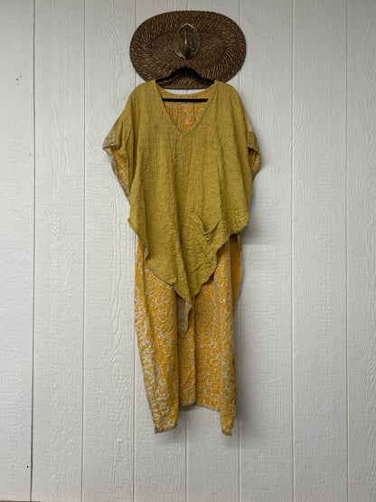 Alchemi Kantha Surrender Hi Lo Poncho 0826 004
