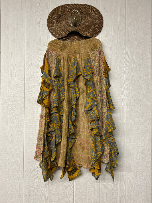 Pareo Kantha Willow Maxi Skirt 0826 177