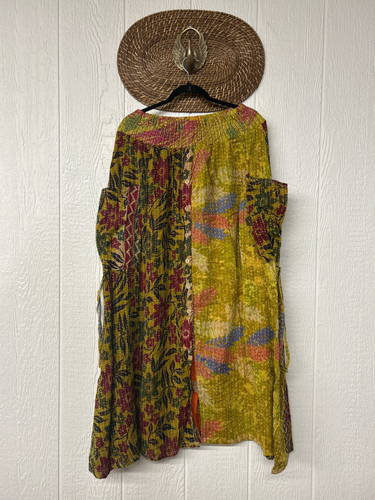 Pareo Kantha Butterfly Cargo Skirt 0426 037