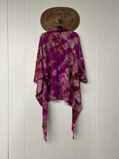 Crepe Sari Summer Nirvana Button Down 0626 164