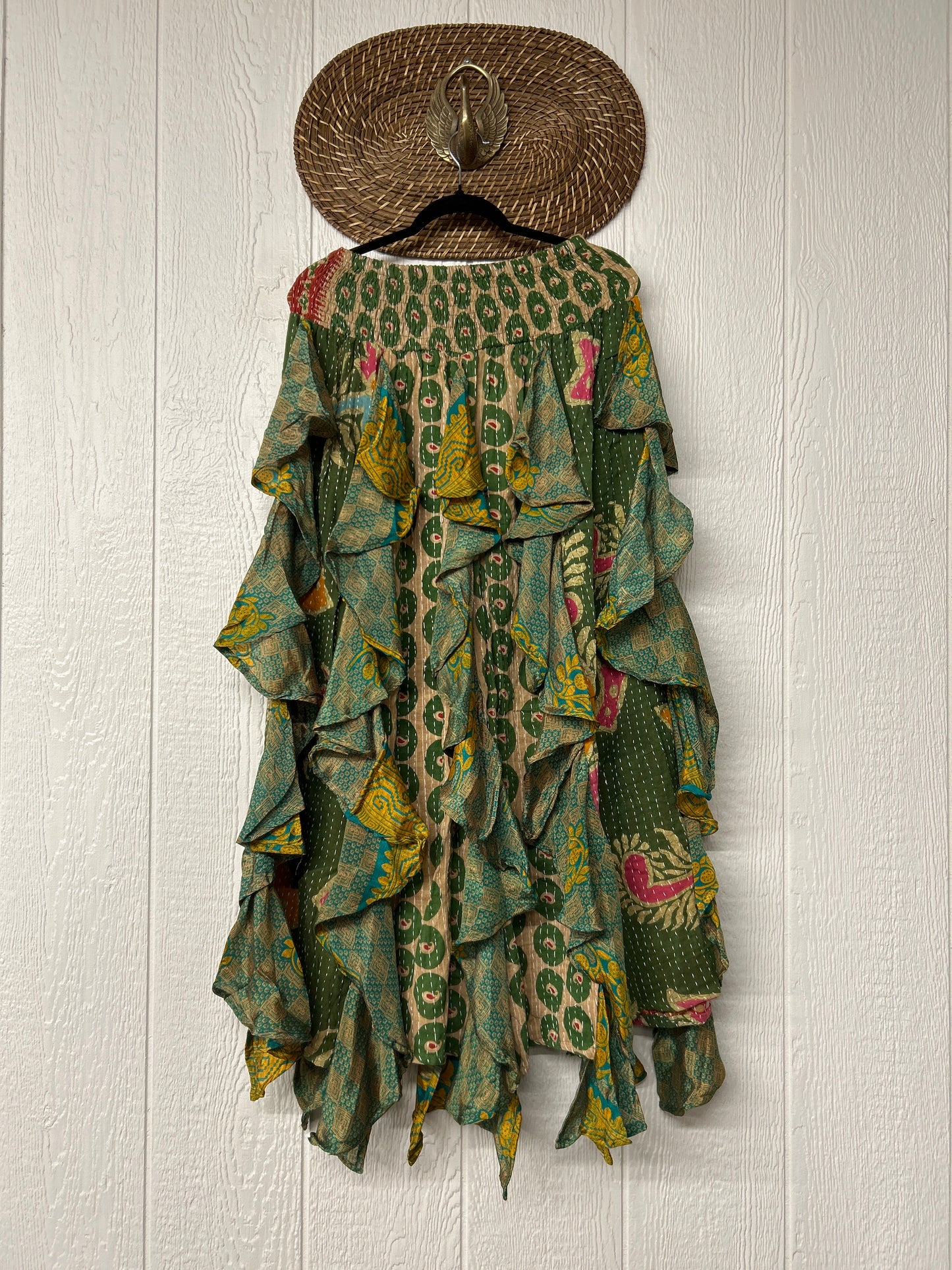 Pareo Kantha Willow Maxi Skirt 0826 193