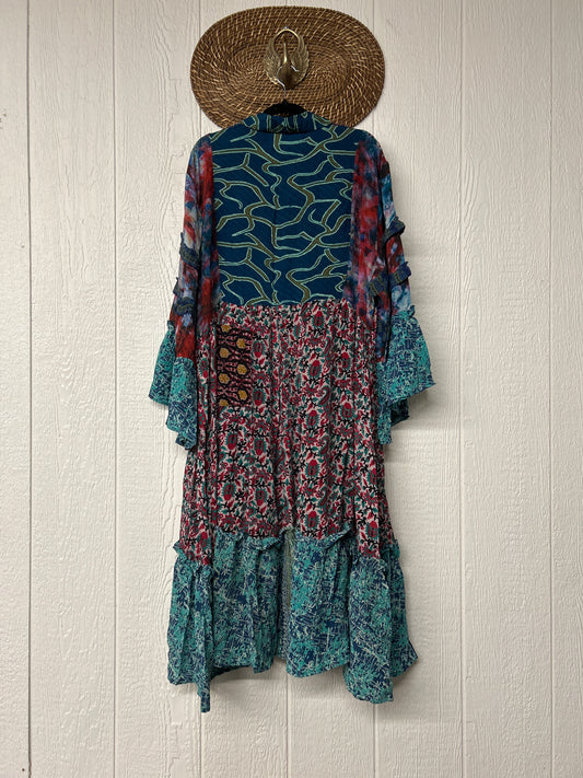 Crepe Sari Rhiannon Duster Dress 0226 049