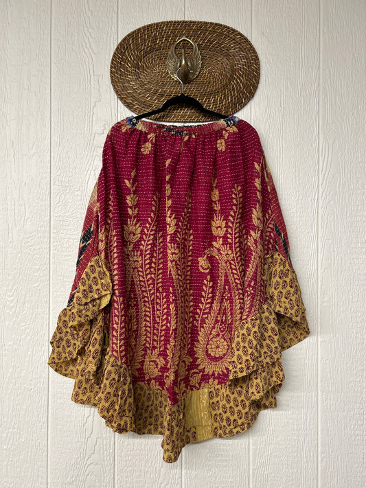 Pareo Kantha Wild Rose Skirt 0426 207