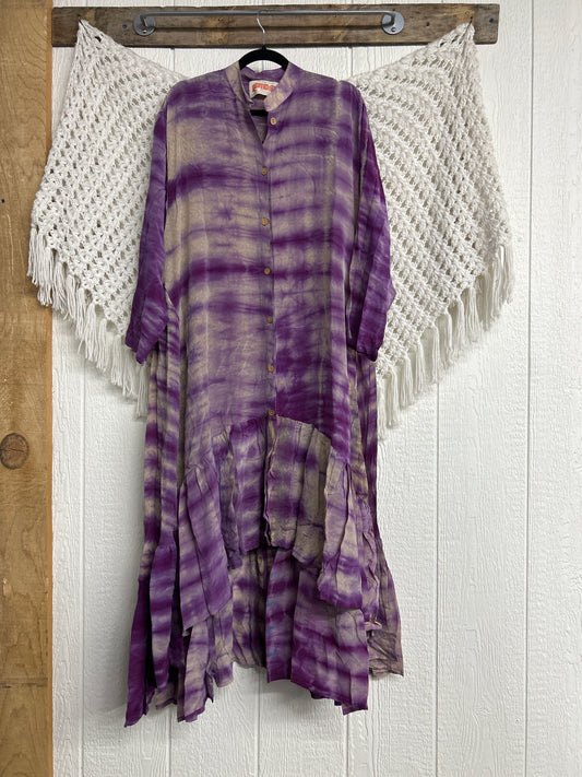 Crepe Sari Dahlia Duster Dress 0326 110
