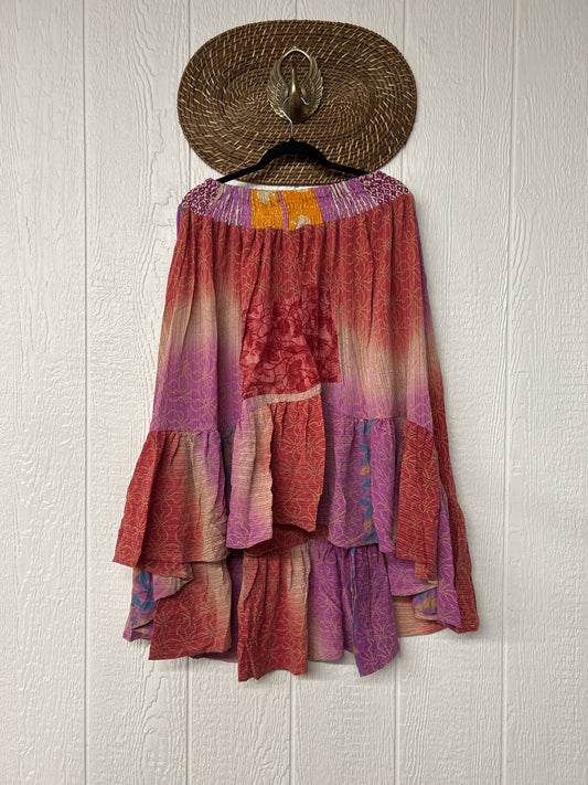 Crepe Sari Dahlia Skirt 1026 095