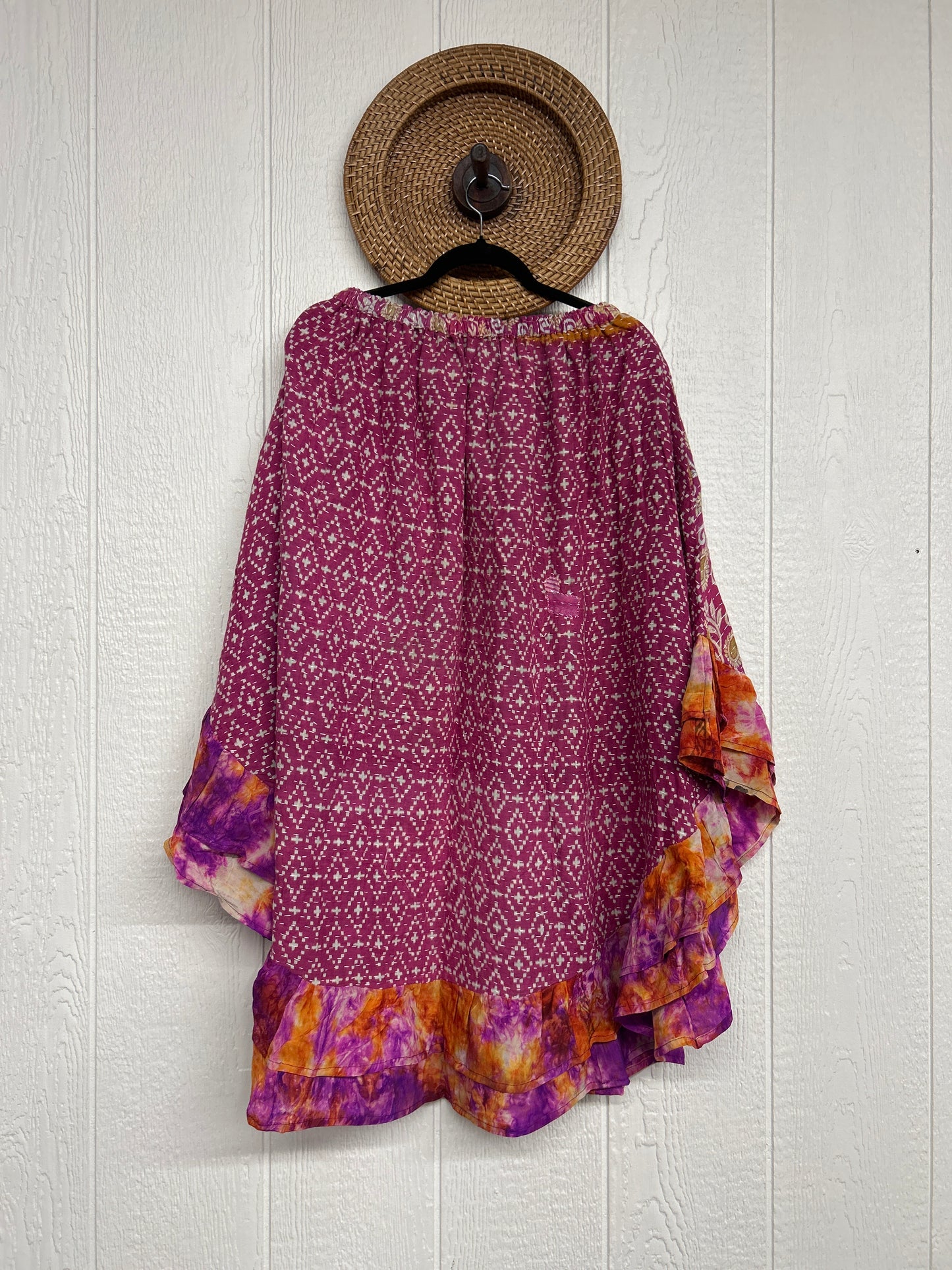 Pareo Kantha Wild Rose Skirt 0426 158