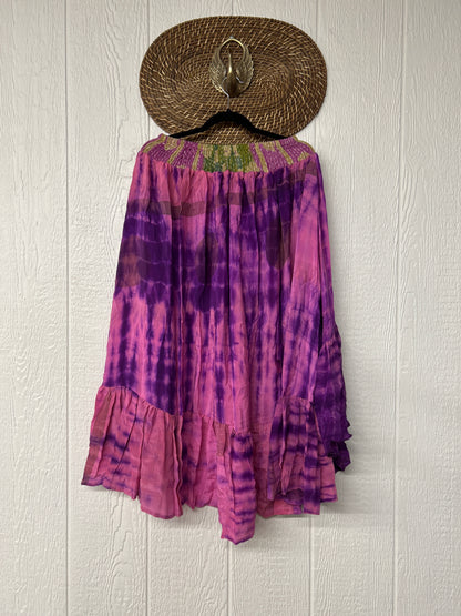 Crepe Sari Dahlia Skirt 1026 083