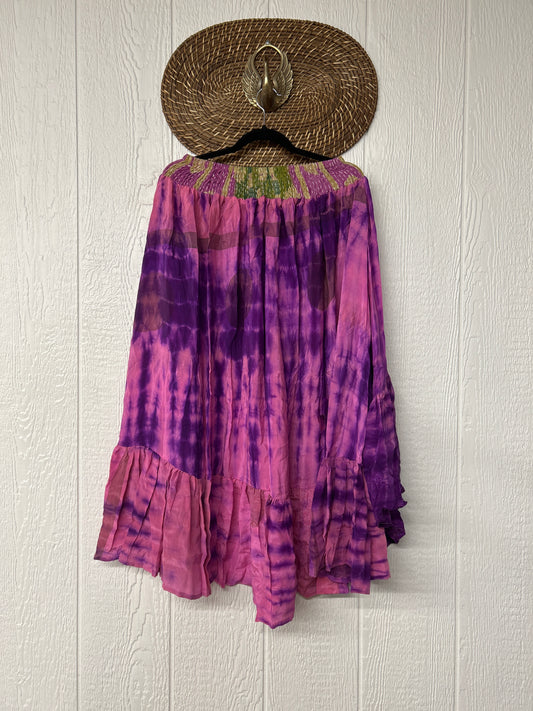 Crepe Sari Dahlia Skirt 1026 083