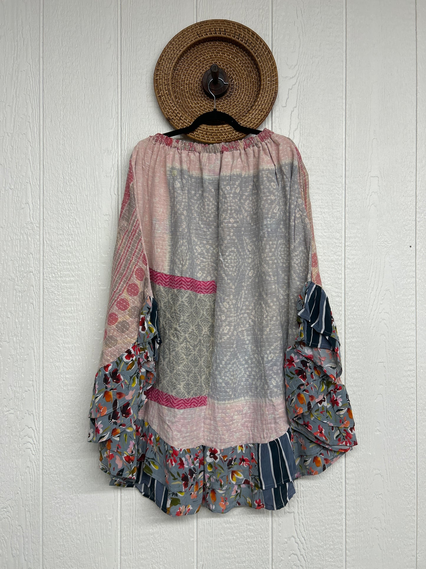 Pareo Kantha Wild Rose Skirt 0426 258