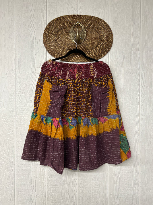 Pareo Kantha Meadow Skirt 0826 033
