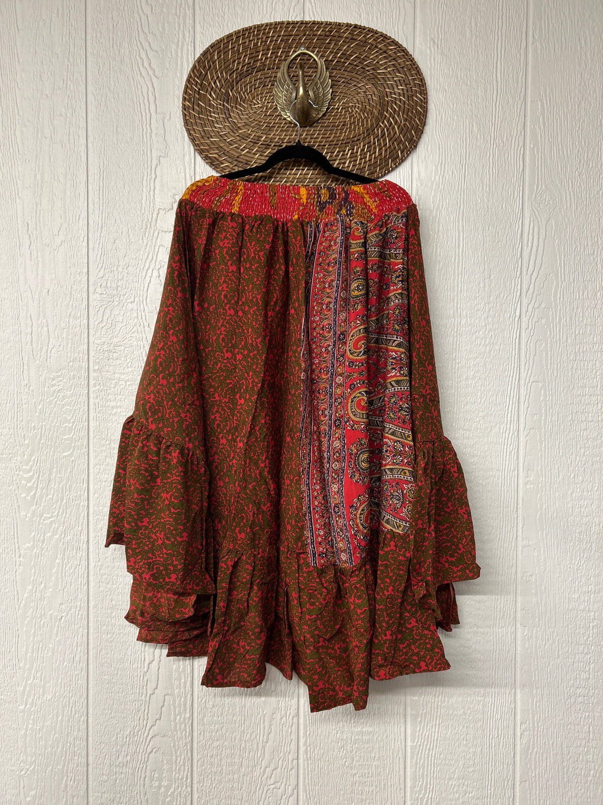 Crepe Sari Dahlia Skirt 1026 090
