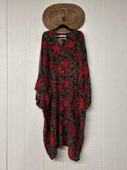 Crepe Sari Gaia Duster Dress 0826 096