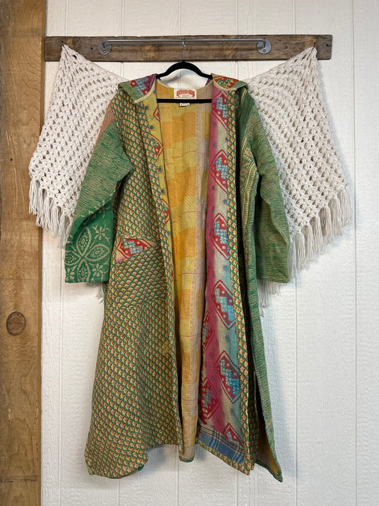 Fine Kantha Rising Sun Coat 1125 261