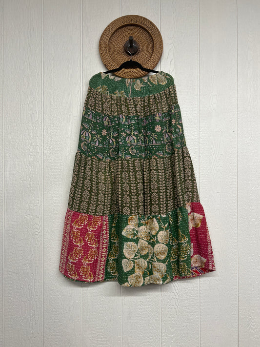 Pareo Kantha Lotus Maxi Skirt 0826 047