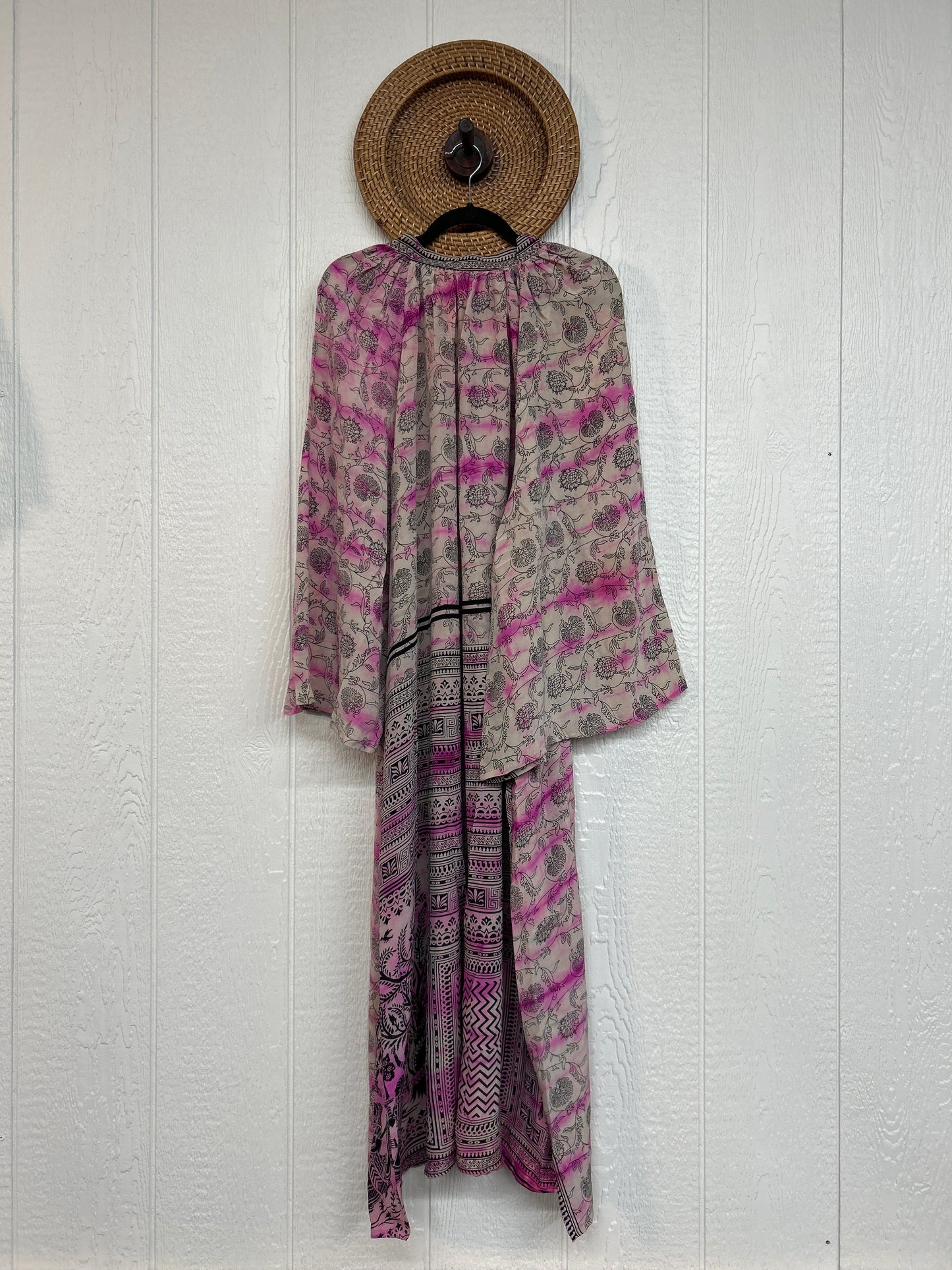 Crepe Sari Woodstock Duster Dress 0226 215