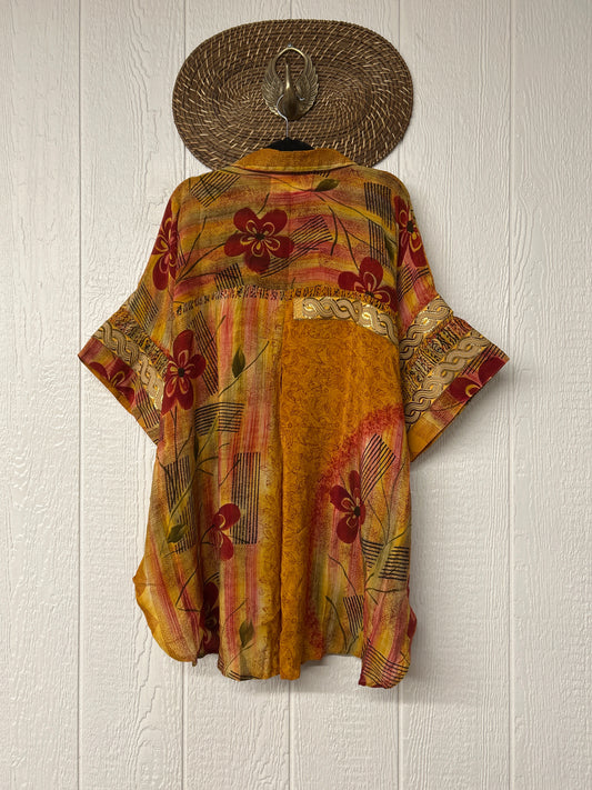 Crepe Sari Free To Be Button Down 0626 069