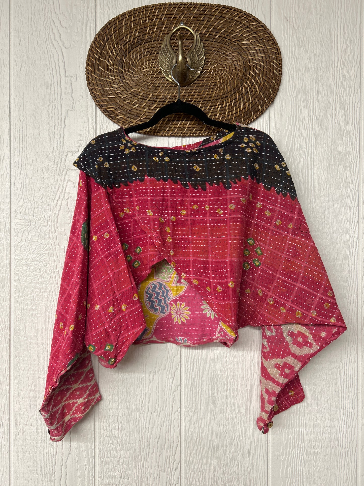 Pareo Kantha In Bloom Cropped Pullover 0326 252