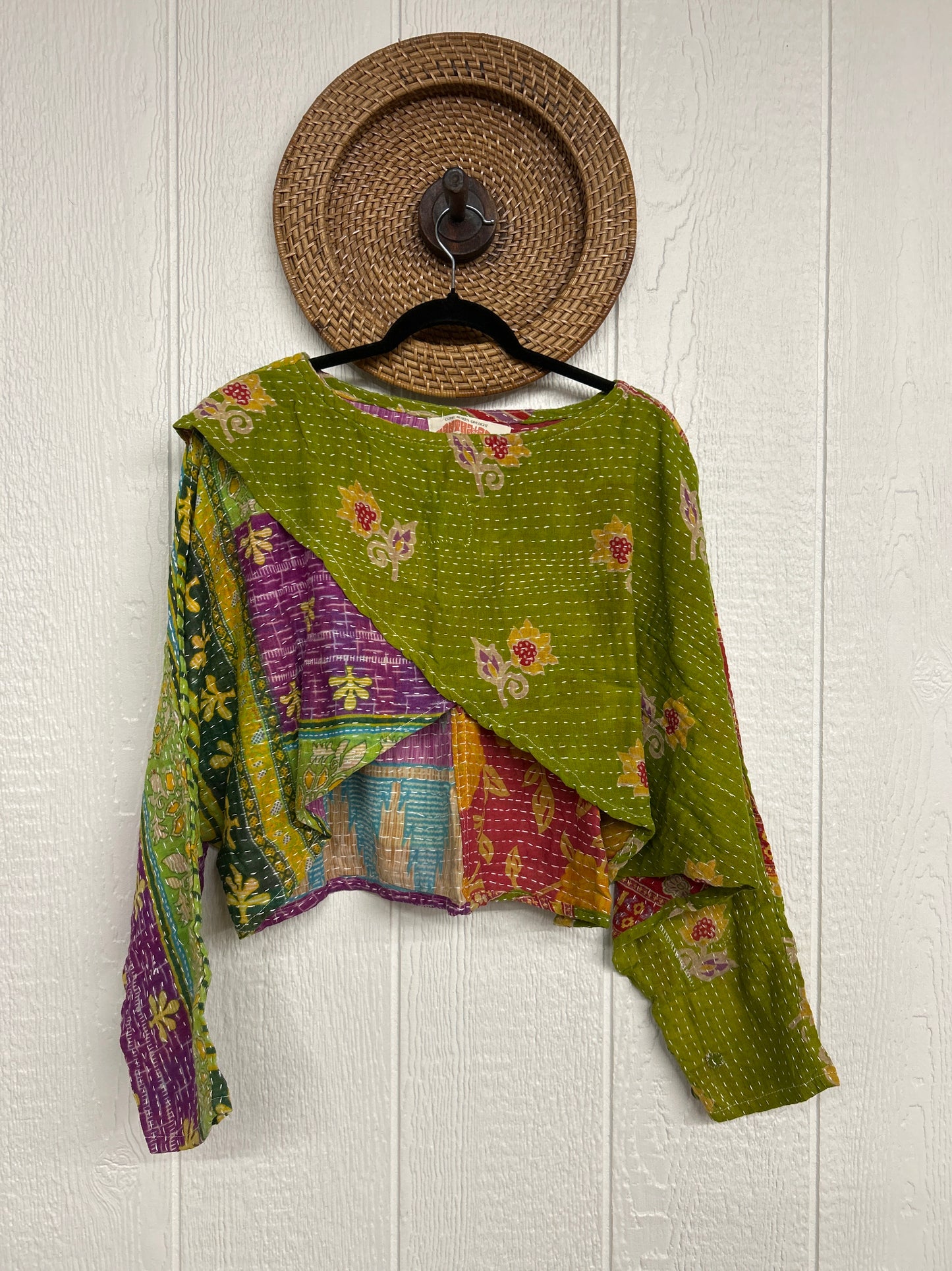 Pareo Kantha In Bloom Cropped Pullover 0326 025