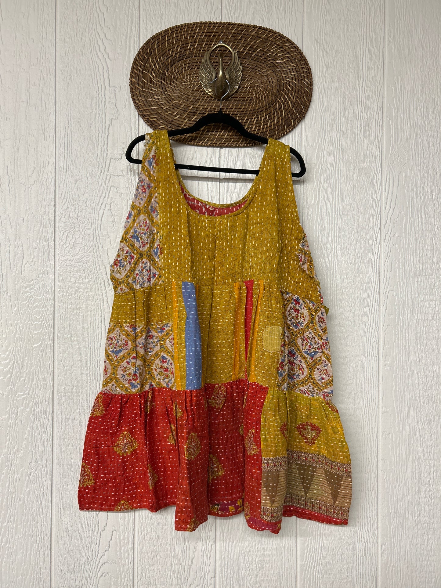 Kantha Meadow Mini Dress 0625 198