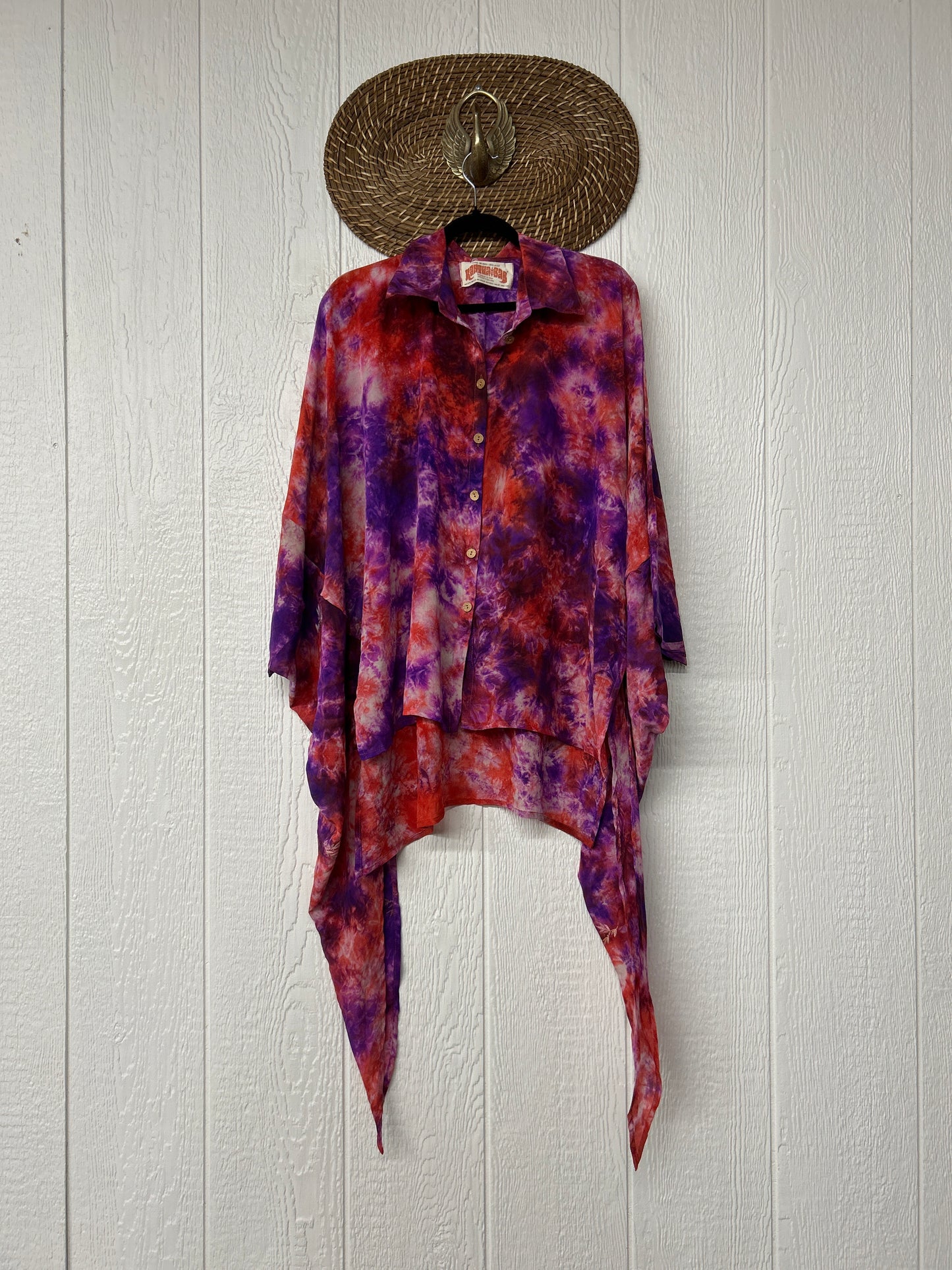 Crepe Sari Summer Nirvana Button Down 0626 098