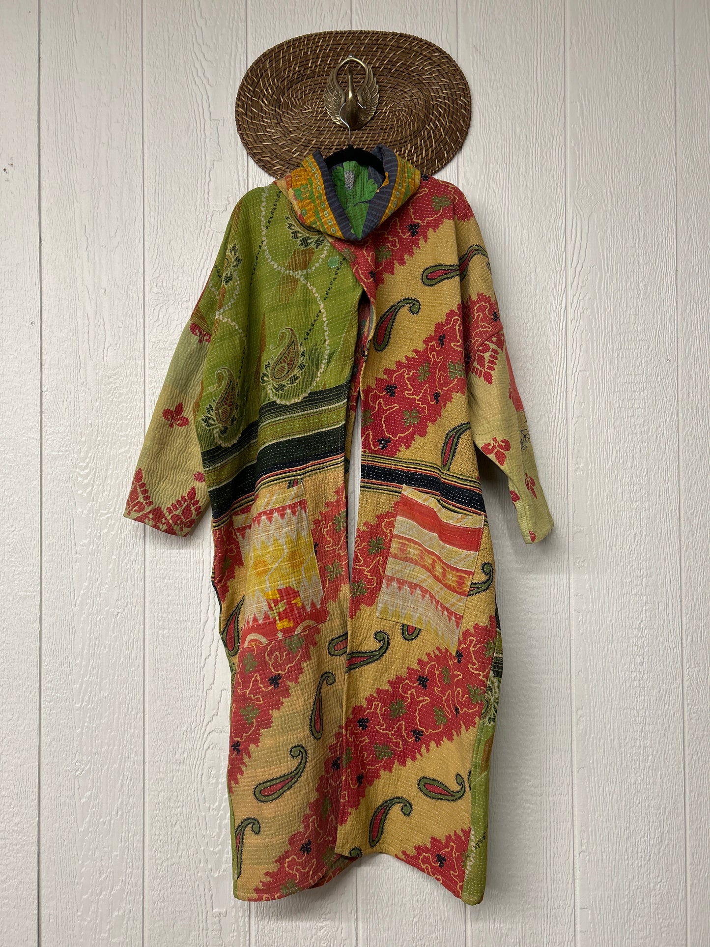 Fine Kantha Cowl Split Pullover 1225 046