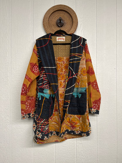 Fine Kantha Drifter Coat 1026 014